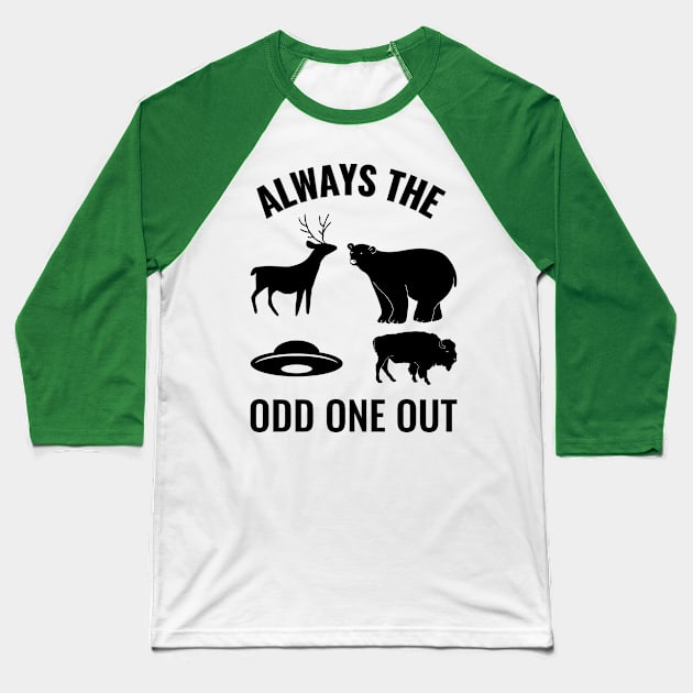 Always the odd one out, Different Baseball T-Shirt by Kcaand